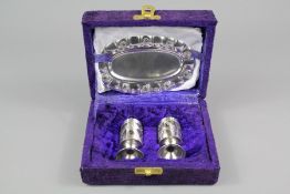 Mexican Silver Cruet Set