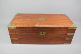 A Mahogany Campaign Writing Box