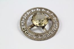 A Scottish Silver Brooch