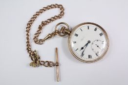 J.W Benson 9ct Yellow Gold Pocket Watch