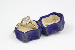 A Victorian 18ct Yellow Gold Diamond Ring
