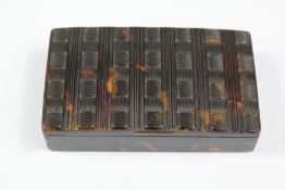 19th Century Pressed Tortoiseshell Snuff Box