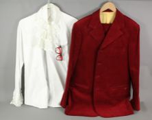 An Austin Powers-Style Red Corduroy Suit