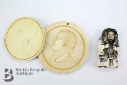 19th century Ivory Portrait