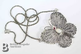 Silver Butterfly Necklace