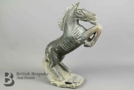 Carved Stone Horse