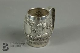 An Indian Silver Miniature Tankard