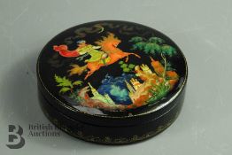 Russian Wood Lacquer Fairytale Box