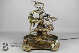 Bronze Creations of the Earth Table Fountain