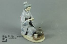 Lladro Figurine -Tea Ceremony