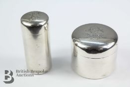 Gustav Keller French Silver Dressing Table Items