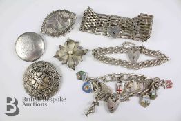 Three Silver Brooches