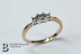 9ct Yellow Gold Diamond Ring
