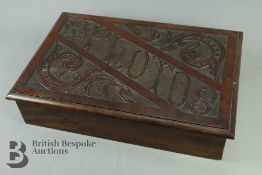 An Early 20th Century Mahogany Photo Box