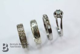 Four 9ct Gold Rings