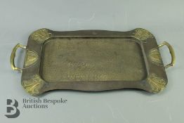 Brass Arts and Crafts Tray