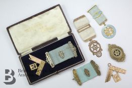 9ct Yellow Gold Masonic Jewels