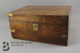 A Victorian Mahogany Writing Box