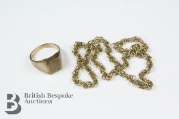 Gentleman's 9ct Gold Signet Ring