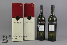 Two Bottle of Bollinger Champagne and Two Tio Pepe Sherry