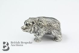 Cast Silver Bear