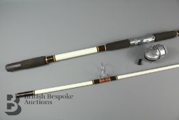 Two Vintage Fenwick Sea Rod and Vintage Bache Brown Spinster