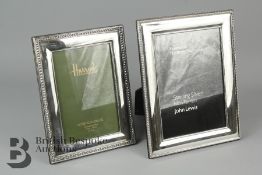 Two Silver Photo Frames