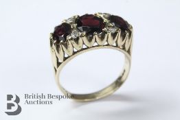 9ct Yellow Gold Garnet Ring