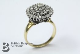 Lady's 18ct Yellow and White Gold Diamond Ring