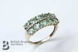 9ct Yellow Gold Green Apatite Ring