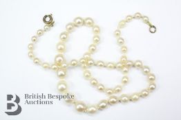 Graduated Pearl Necklace