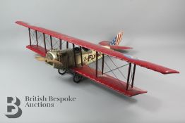 A Large 'Flying Circus' Model Biplane