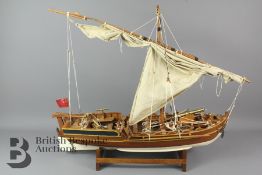 A Large Sail Boat Model