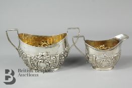 Edward VII Sugar Bowl and Creamer