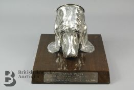 Mark Coreth b. 1958 White Metal Stirrup Cup