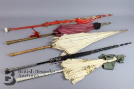 Five Antique Parasols
