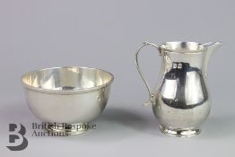 Silver Creamer and Sugar Bowl
