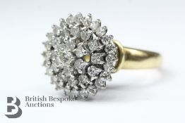 Lady's 18ct Yellow and White Gold Diamond Ring
