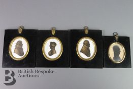 Three Georgian Porcelain Silhouettes