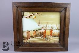 Dragutin Bešenić b.1949 (Croatian) Oil on Glass