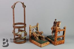 Painted Resin Bookends