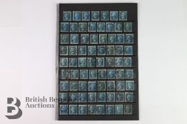 GB 2d Blue Plate 9 Lot