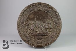 'Entree de Henri IV a Paris' Bronzed Charger