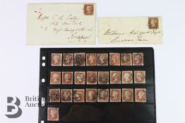 GB 1d Reds with Maltese Crosses