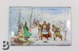 A Russian Enamel Plaque
