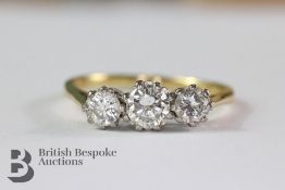 18ct Three Stone Diamond Ring