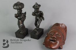 Balinese Wood Carved Face Mask