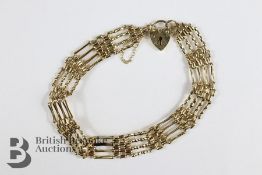 9ct Gold Gatelink Bracelet