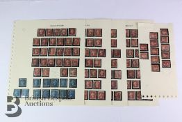 1864 1d Reds Complete to 225 and 2d Plates Set