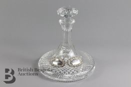 Cut Glass Ships Decanter